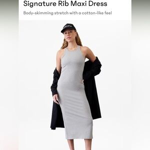 Athleta Gray Rib Maxi Dress- New With Tags!